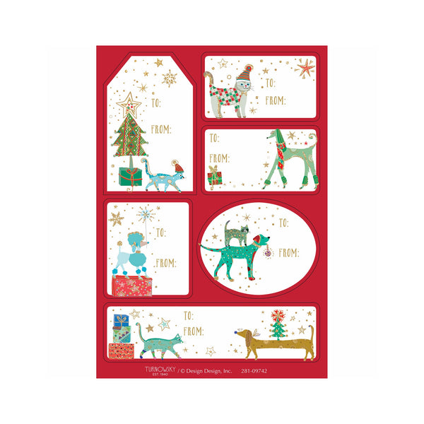 Christmas Dogs & Cats Gift Tags