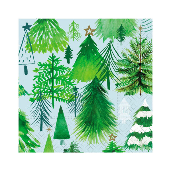 Winter Forest Beverage Napkins