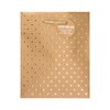 Gold Swiss Dots Gift Gift Bags - Gold Square