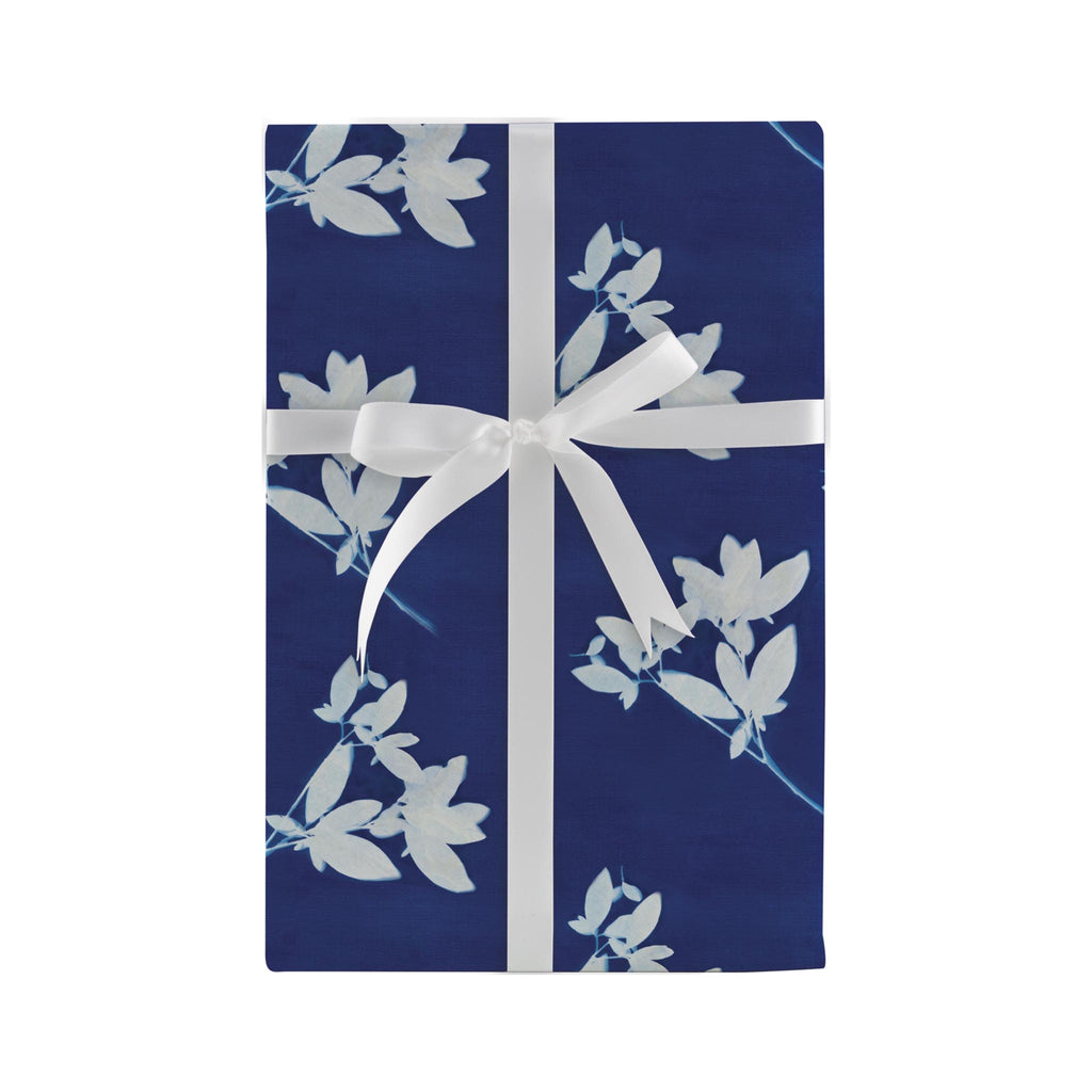 Design Design Gift Wrap - Indigo Floral