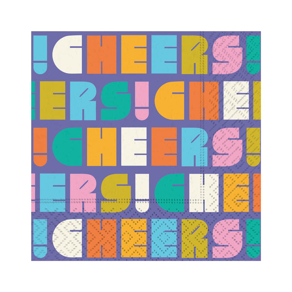 Groovy Vibes Beverage Napkins