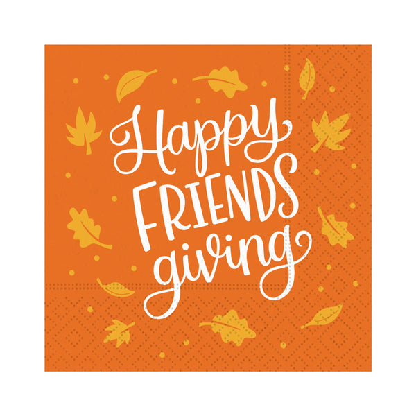 Happy Friendsgiving Beverage Napkin