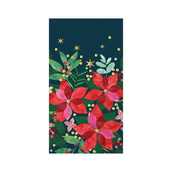 Poinsettia Guest Towels