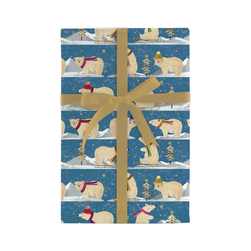 Design Design Holiday Wrap - Polar Bear Playtime