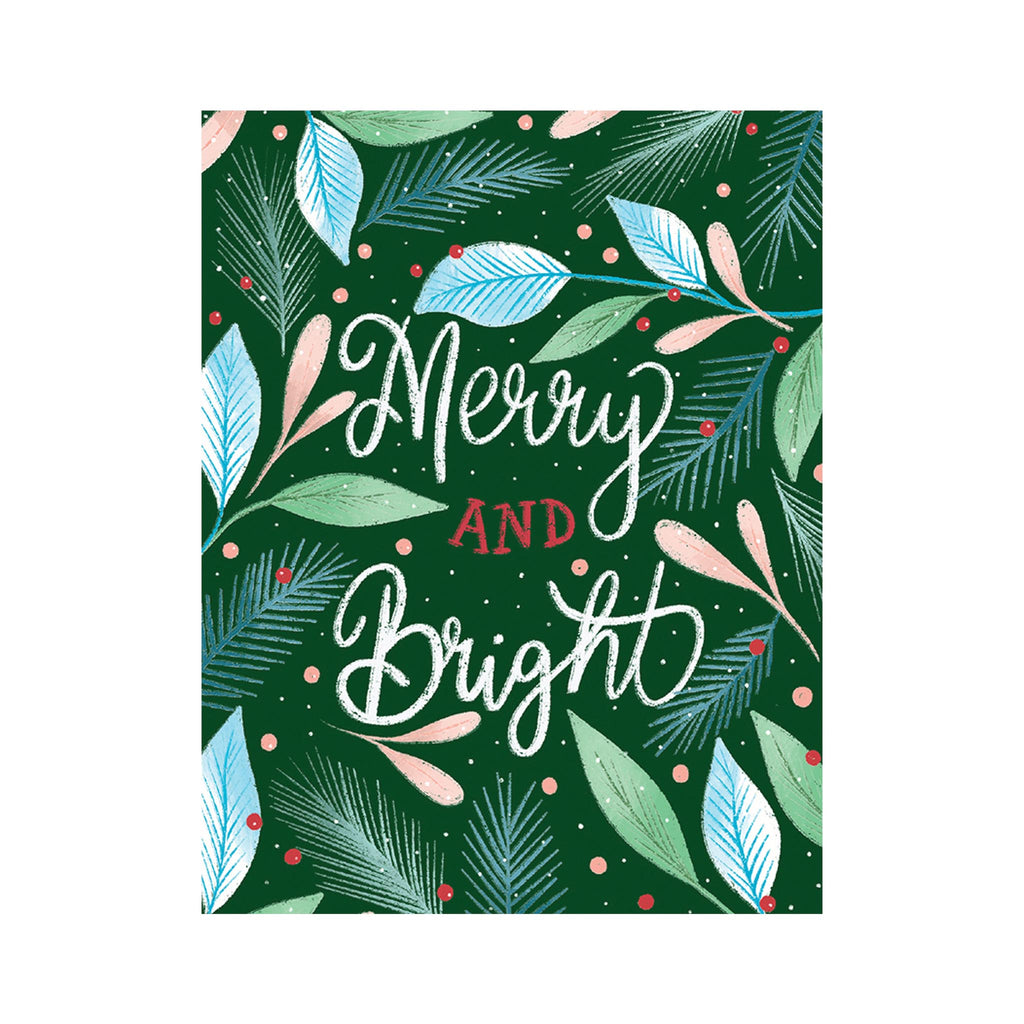 Pine Leaves Merry & Bright Boxed Cards