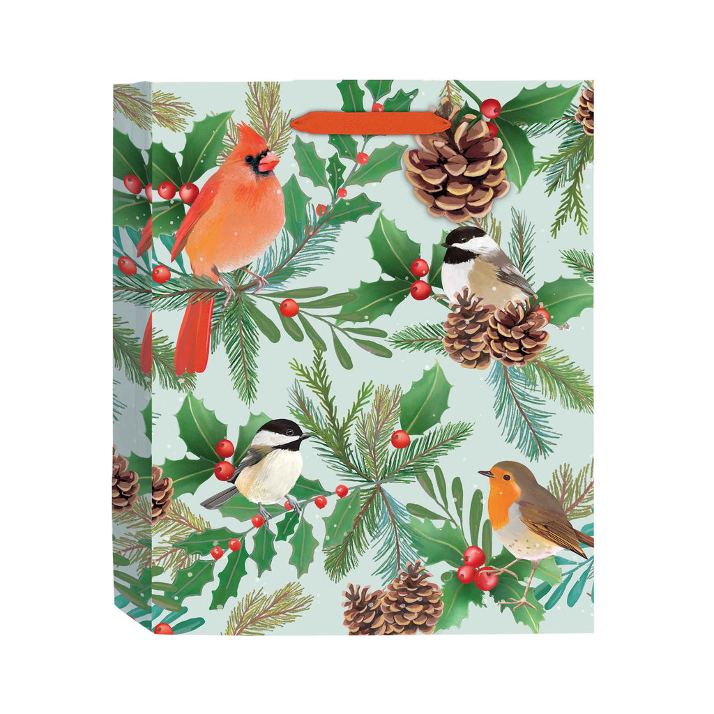 Snow Day Birds Gift Bag - Medium