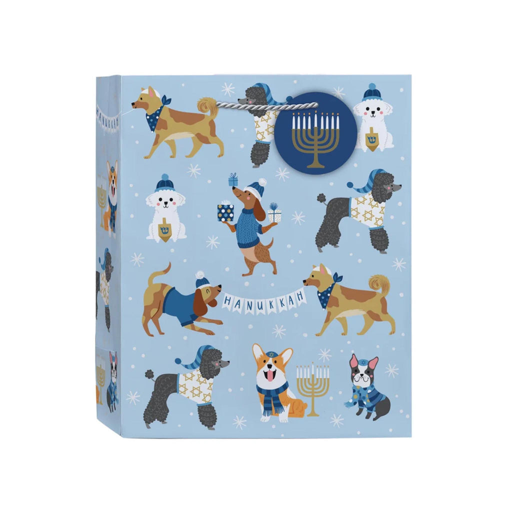 Happy Hanukkah Pups Gift Bag - Medium
