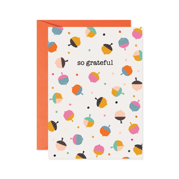 Funky Fall Acorns Card