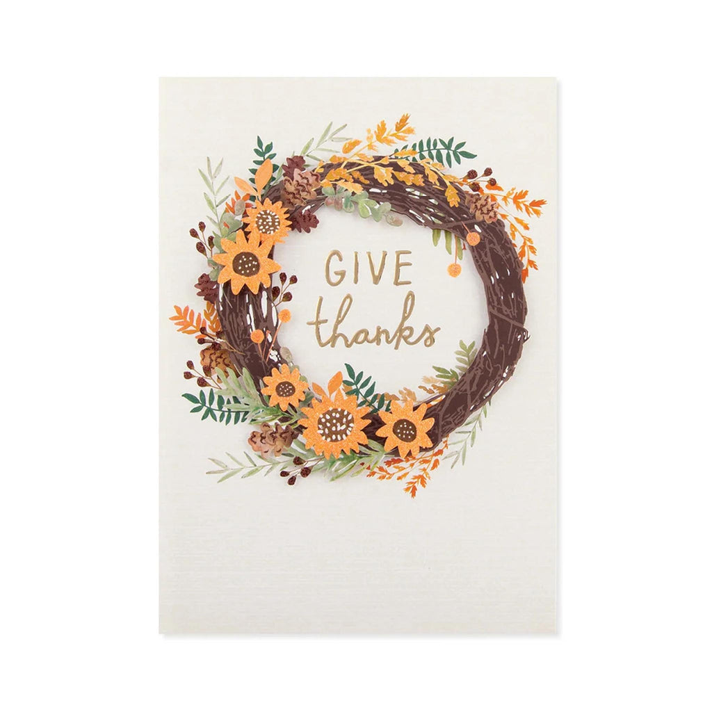 Thanksgiving Wreath Card