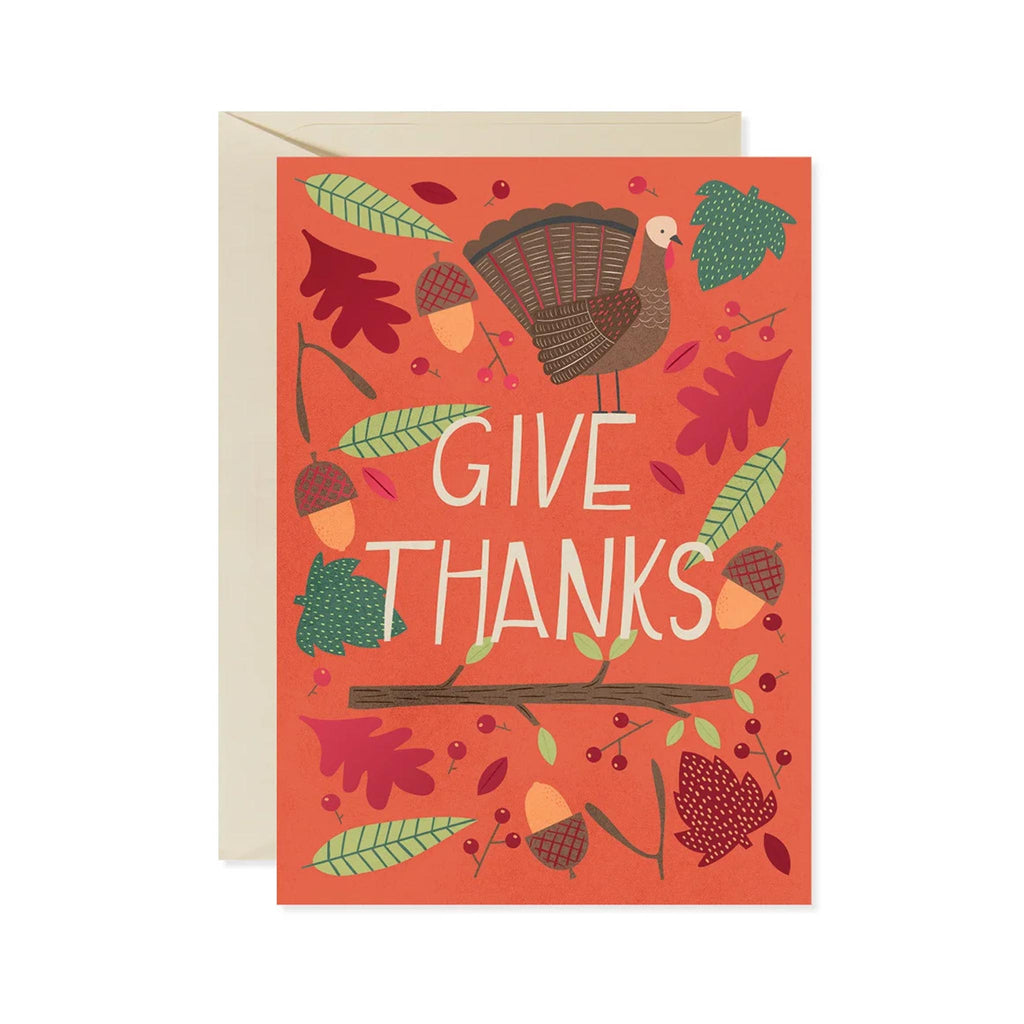 Turkey & Woodland Icons Card