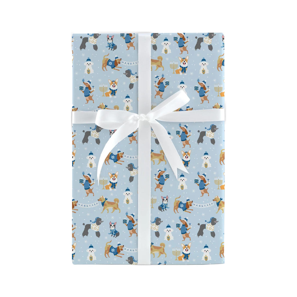 Design Design Christmas Wrap - Hanukkah Pups