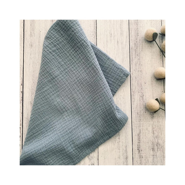 Crinkle Cloth Napkins Set of 4 - Dusty Blue