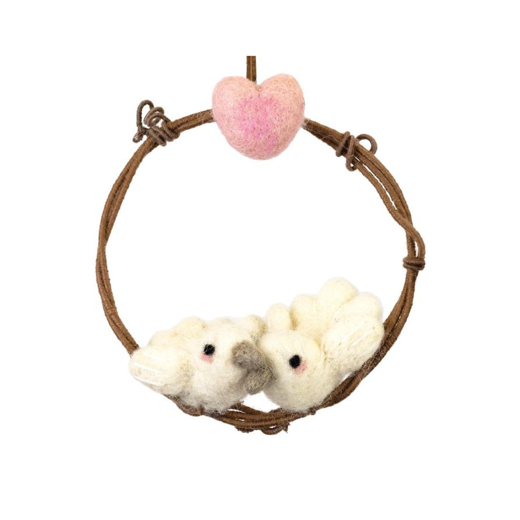 Mini Wreath - Love Doves