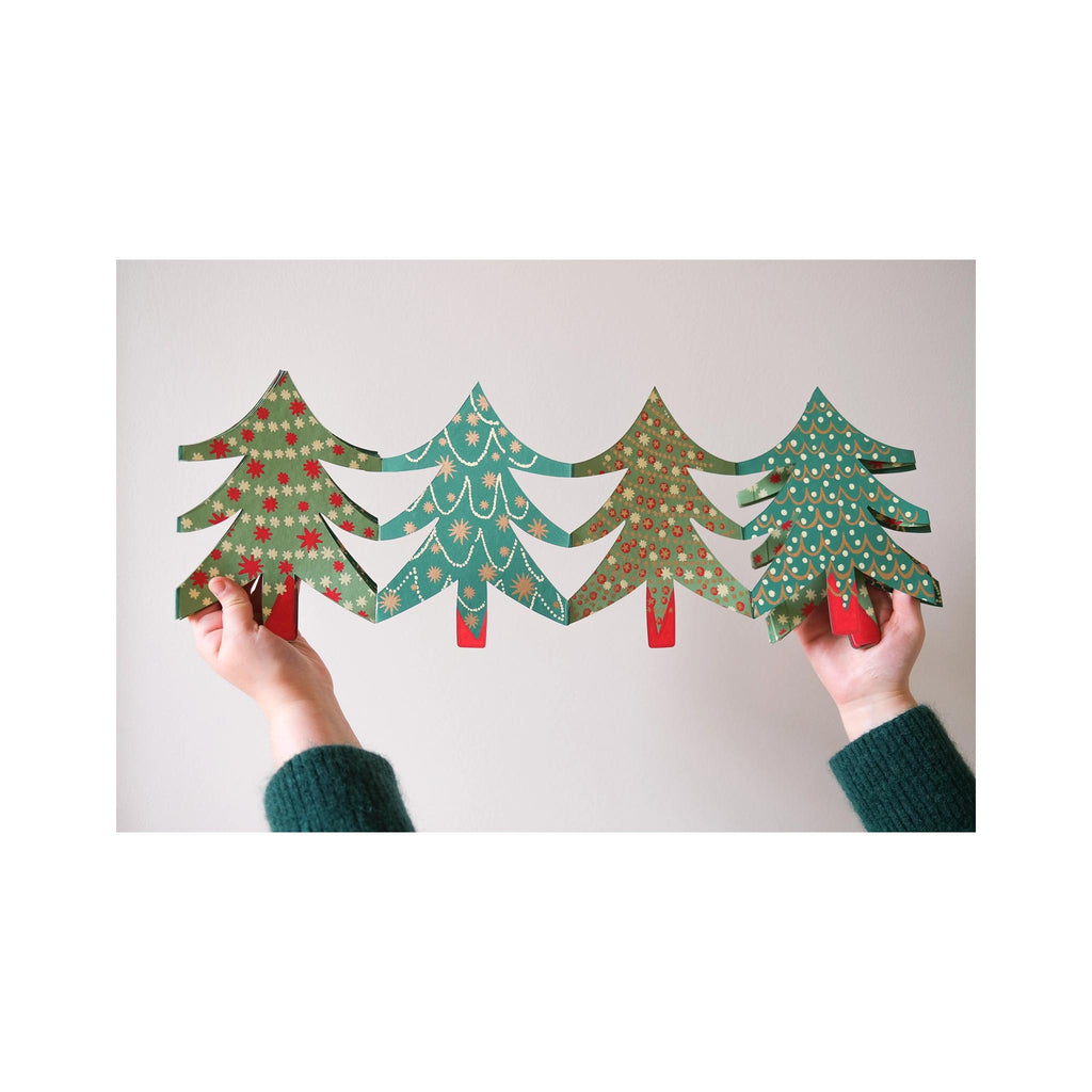 Christmas Trees Concertina Garland