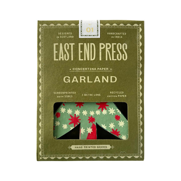 Christmas Trees Concertina Garland - packaging