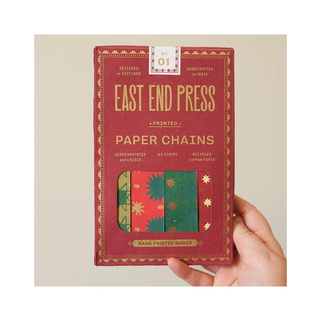 Festive Paper Chain Kit - packaging