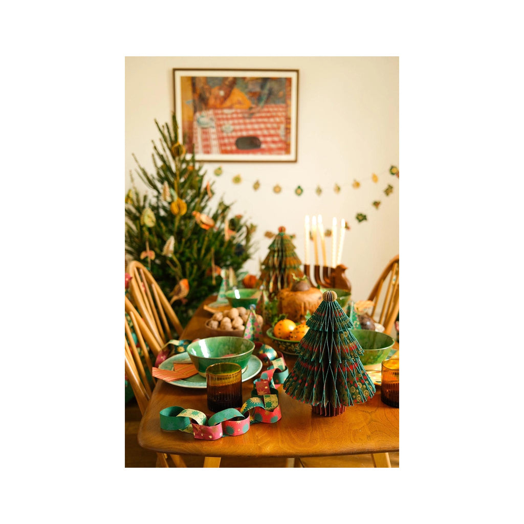 Festive Paper Chain Kit - on table