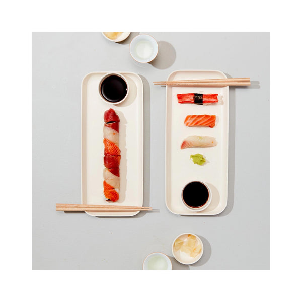 Ekobo Sushi Set for 2 - Off -White - in use