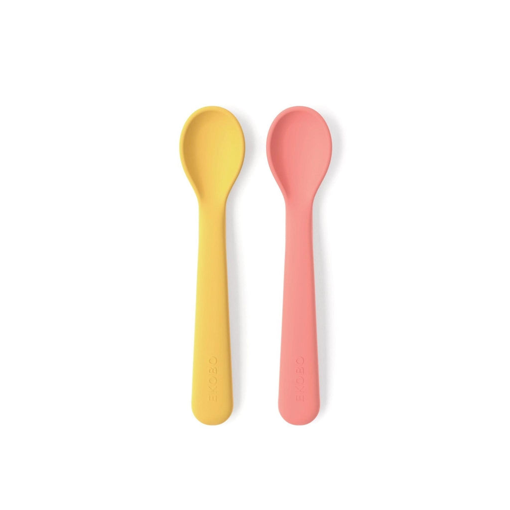 Ekobo Silicone Spoon Set - Mimosa / Coral