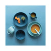 Ekobo Silicone Suction Plate Set - Blue Abyss / Lagoon - in use