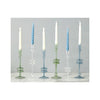 Elegant Glass Candle Holder Pairs - Medium