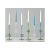 Elegant Glass Candle Holder Pairs - Large