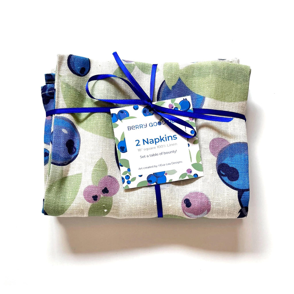 Very Berry Linen Napkin Set of 2
