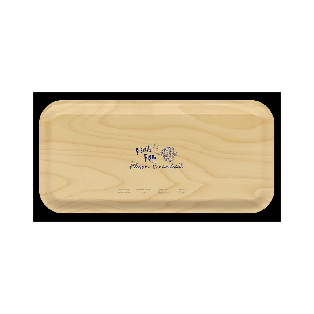 Finnish Birch Tray - Small - Sand Dollars - back