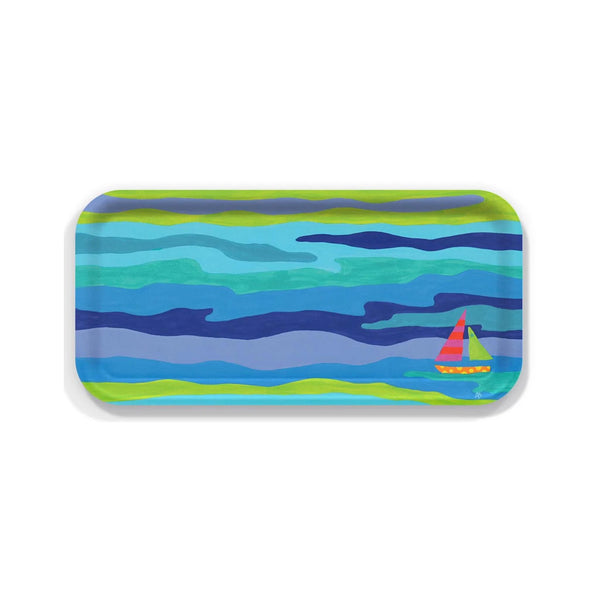 Finnish Birch Tray - Small - Blue Chip