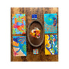 Festive Fish Wipeable Placemats - on table