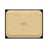 Finnish Birch Tray - Large - Oysters on Blue - back