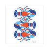 Festive Fish Flour Sack Tea Towels - Native Lobsters