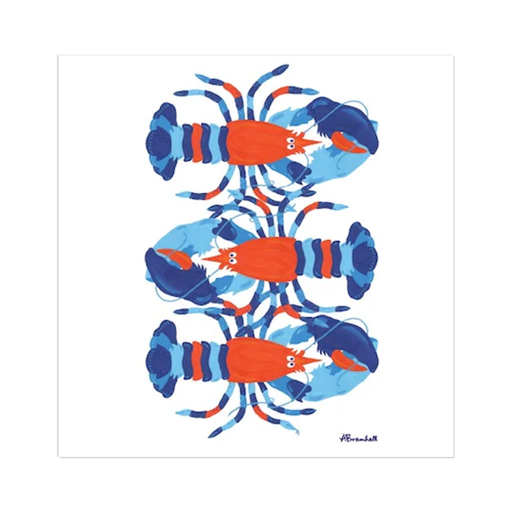 Festive Fish Flour Sack Tea Towels - Native Lobsters