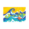 Festive Fish Wipeable Placemats - Waves