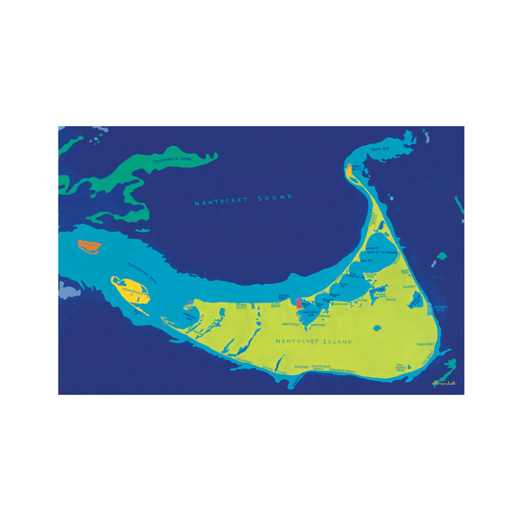 Festive Fish Wipeable Placemats - Nantucket