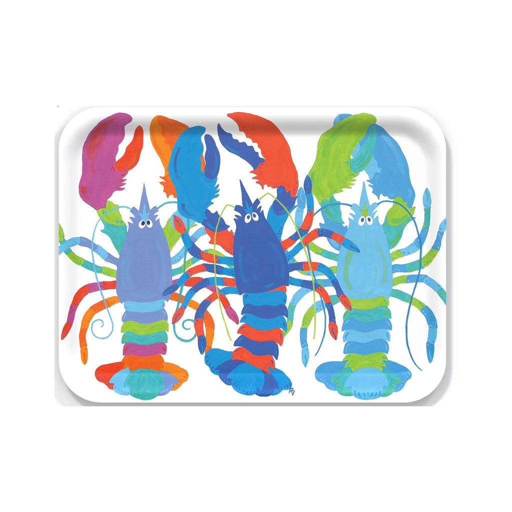 Finnish Birch Tray - Large - Three Lobsters