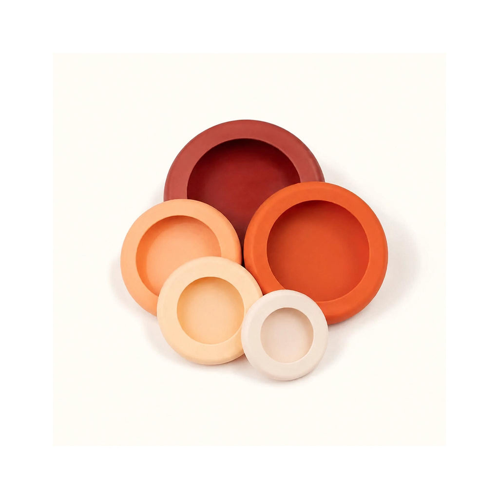 Reusable Silicone Food Savers – Terra Cotta (Set of 5)