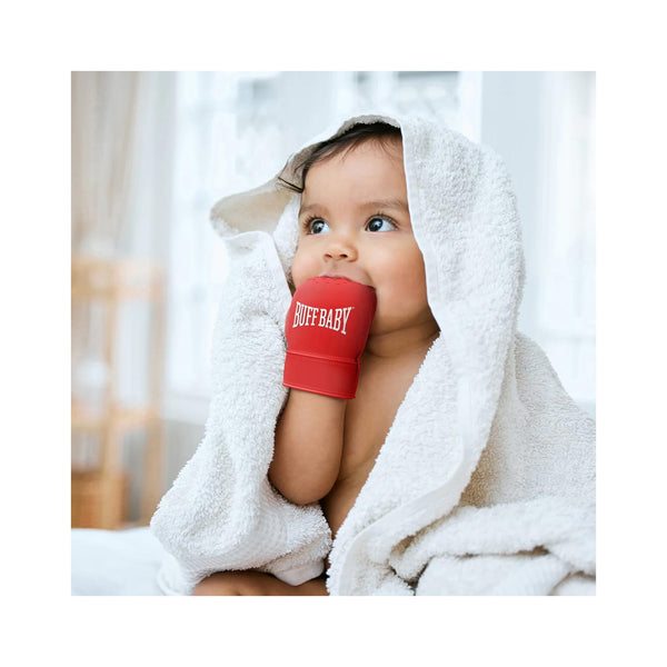 Buff Baby - Boxing Glove Teether - in use