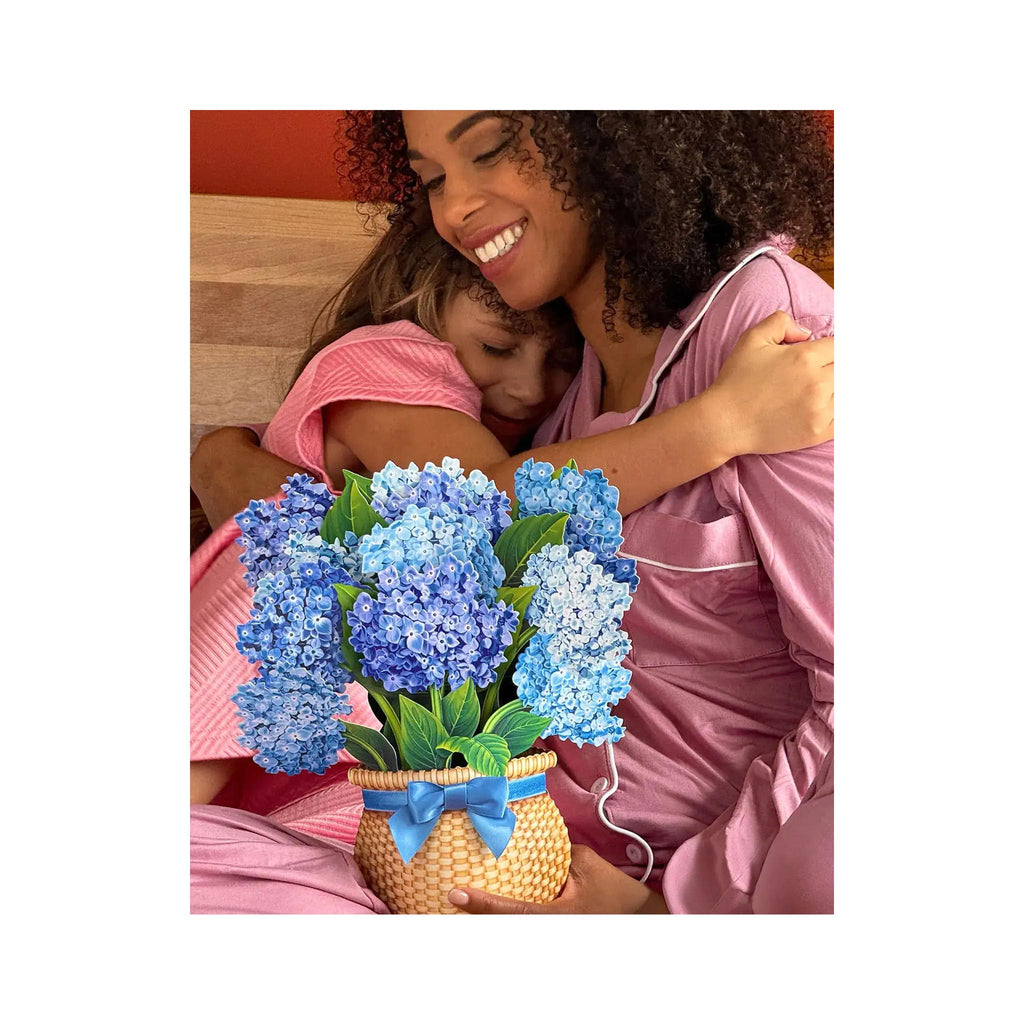 Fresh Cut Paper 3D Pop Up Bouquet - Nantucket Hydrangeas