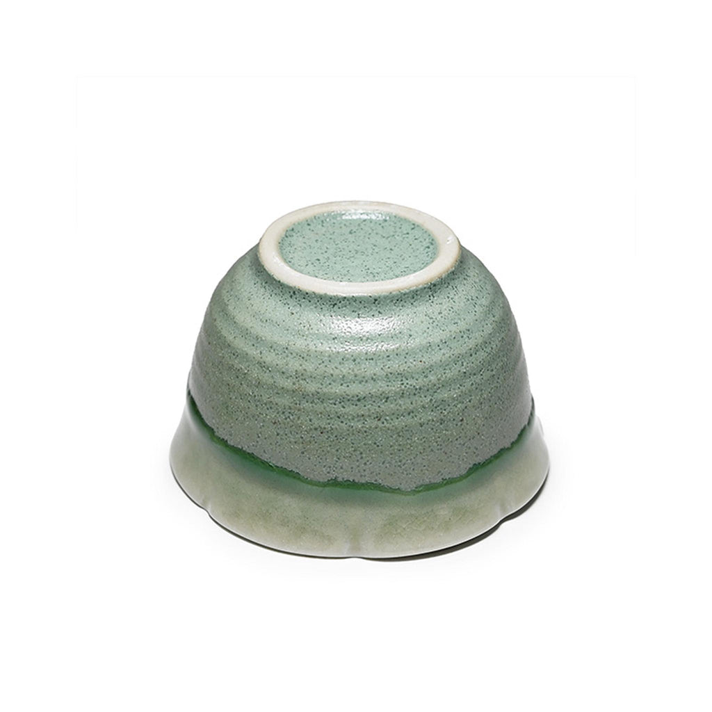 Porcelain Dip Bowl -Green - underside
