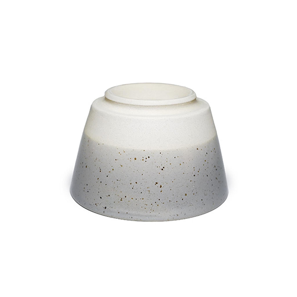 Porcelain Rice Bowl - Smokey Grey - upside down
