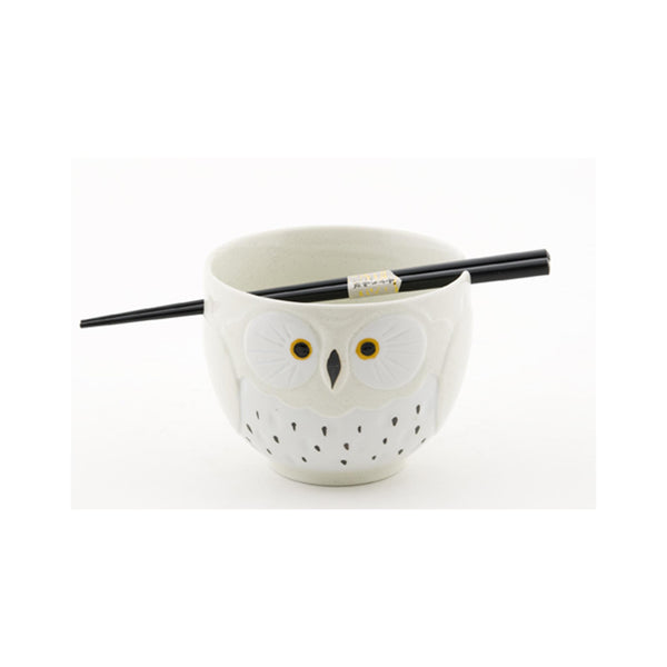 Owl Bowl with Chopsticks