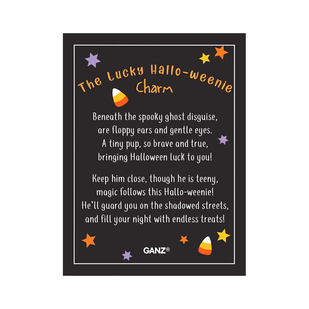 Lucky Hallo Weenie Charm - card