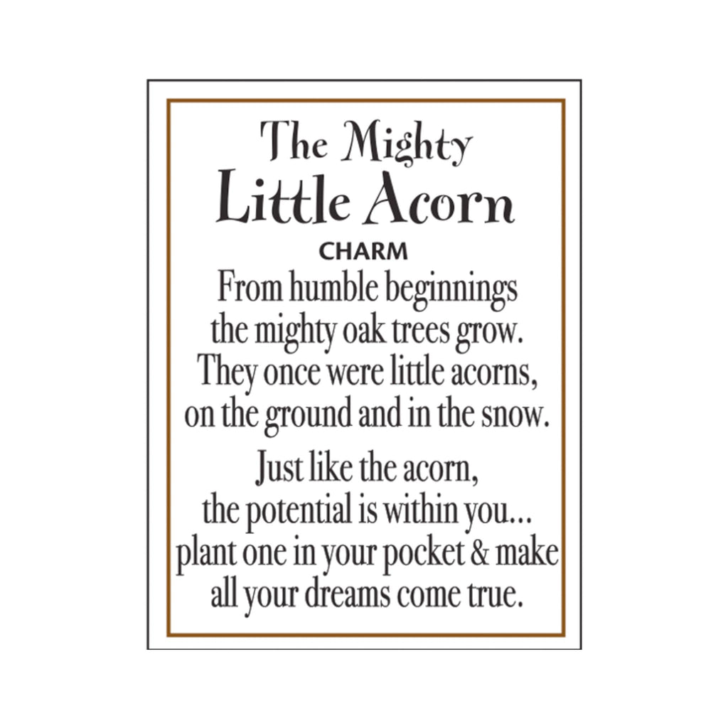 The Mightly Little Acorn Charm - card