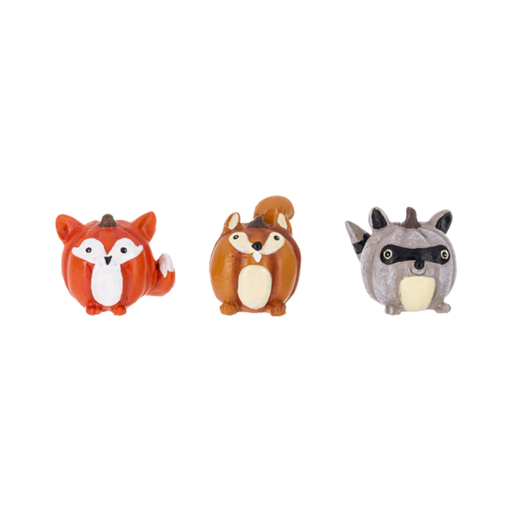 Plump Fall Forest Animal Figurines