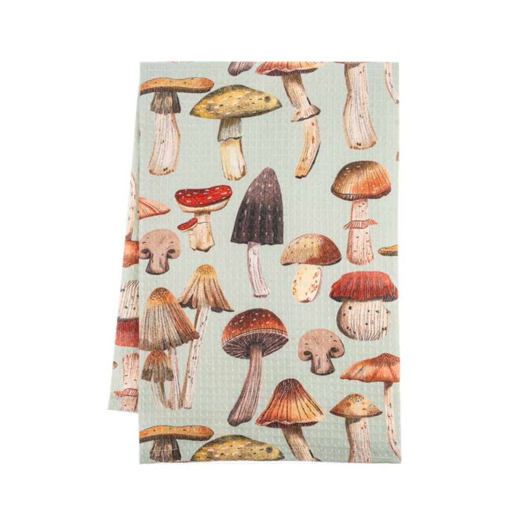 Mushroom Pattern Tea Towels - All Over Design