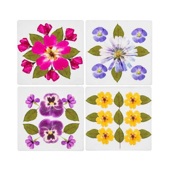 Colorful Fleur Coasters