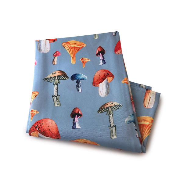 Mushroom Mania Tea Towels - Blue