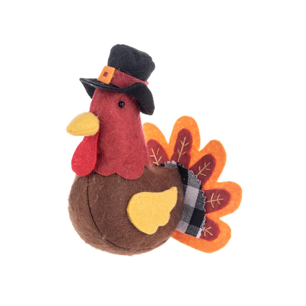 Stuffed Pilgrim Turkey Figure