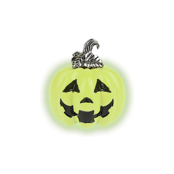 Lucky Little Jack-O-Lantern Glow Charm - glowing